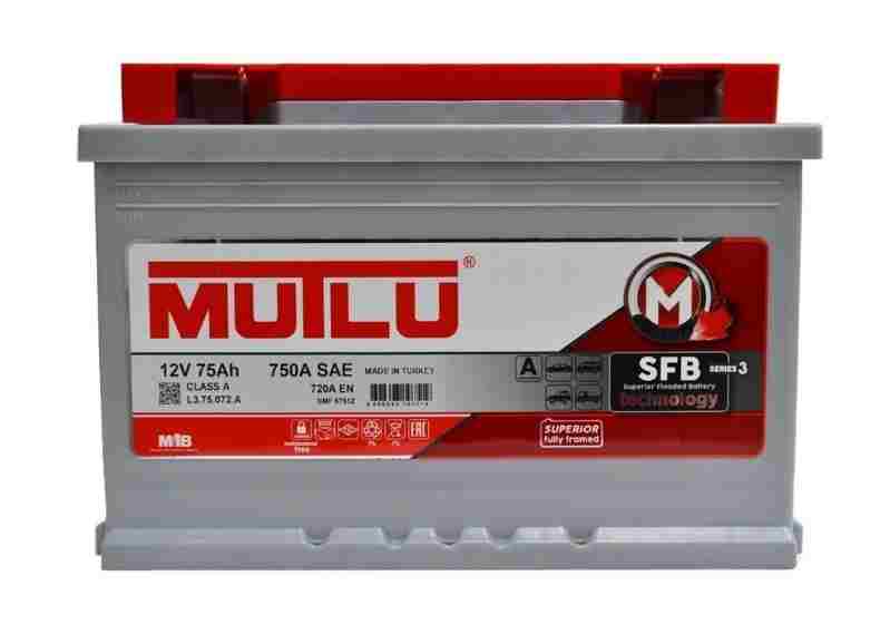 Аккумулятор Mutlu SFB Technology (Ser3) 75Ah R+ 720A - Аккумуляторы  легковые