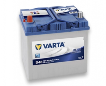 Аккумулятор Varta D48 60Ah JL+ 540A Blue Dynamic