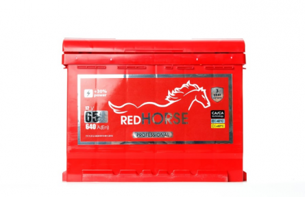 Аккумулятор RED HORSE 65Ah L+ 640A