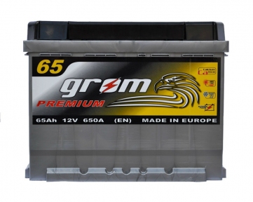 Аккумулятор Grom Premium 65Ah R+ 650A
