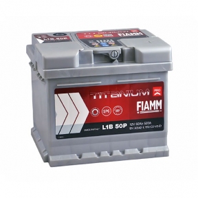 Аккумулятор Fiamm Titanium Pro 50Ah R+ 520A (низкобазовый) 520A
