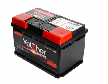 Аккумулятор автомобильный VolThor Supreme, 75 Ah R+ 720A (EN)