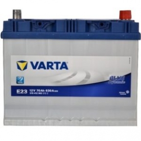 Аккумулятор Varta E23 70Ah JR+ 630A Blue Dynamic