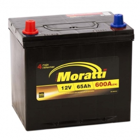 Аккумулятор Moratti 65Ah JR+ 600A