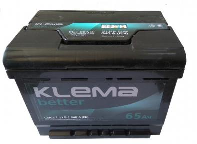 Аккумулятор Klema better 65Ah R+ 640A