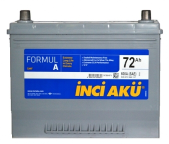 Аккумулятор INCI-AKU Formul A 72Ah JR+ 600A