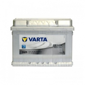 Аккумулятор Varta D21 61Ah R+ 600A Silver Dynamic (низкобазовый)
