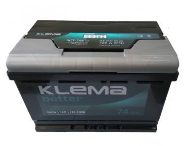 Аккумулятор Klema better 74Ah R+ 720A