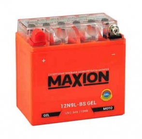 Мото аккумулятор Maxion 12V 9Ah 95a 12N9L-BS(GEL)
