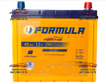 Аккумулятор FORMULA 45Ah JR+ 390A