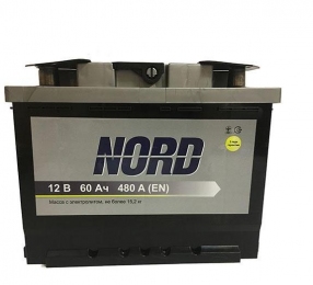Аккумулятор NORD 60Ah L+ 480A