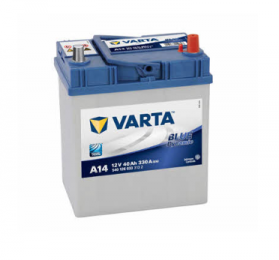 Аккумулятор Varta A14 40Ah JR+ 330A Blue Dynamic (тонкая клемма)