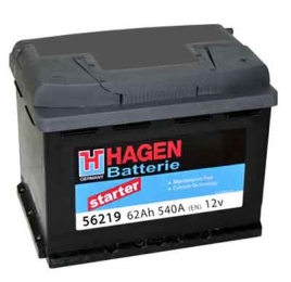 Аккумулятор Hagen 62Ah L+ 540A