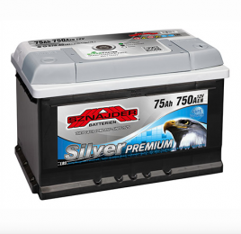 Аккумулятор автомобильный SZNAJDER Silver Premium 6СТ- 75 Ah R+ 750A (EN)