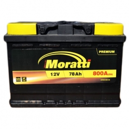 Аккумулятор Moratti 78Ah R+ 800A