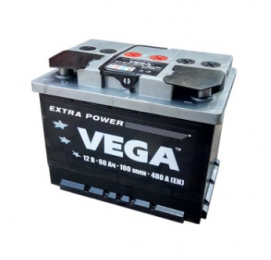 Аккумулятор Vega 50Ah L+ 480A (низкобазовый)