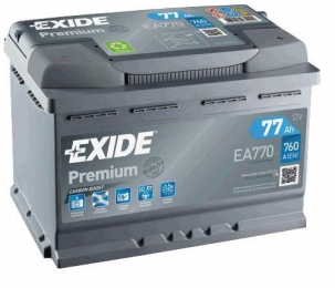 Аккумулятор Exide Premium 77Ah R+ 760A