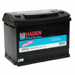 Аккумулятор Hagen 74AH R+ 680A
