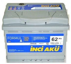 Аккумулятор INCI-AKU Formul A 62Ah R+ 540A