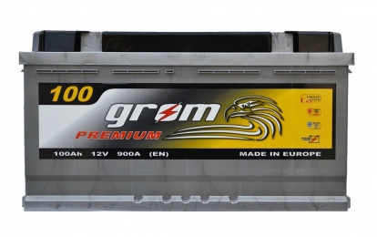 Аккумулятор Grom Premium 100Ah R+ 900A