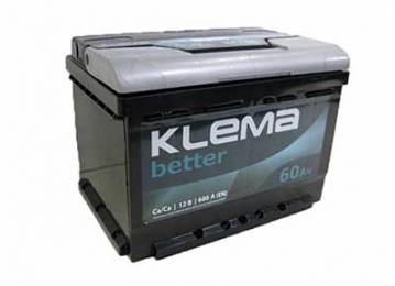 Аккумулятор Klema better 60Ah R+ 600A (низкобазовый)