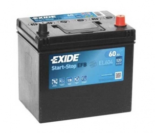 Аккумулятор Exide EFB 60Ah JR+ 520A (EL604)