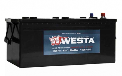 Аккумулятор автомобильный WESTA 225Ah L+ 1500A