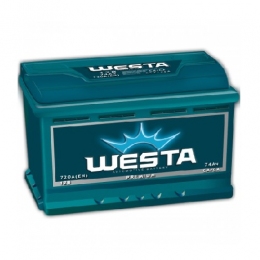  Аккумулятор автомобильный WESTA 74Ah L+ 720A
