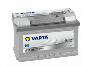 Аккумулятор Varta E38 74Ah R+ 750A Silver Dynamic (низкобазовый)