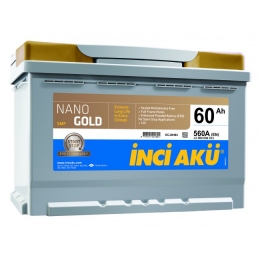 Аккумулятор INCI AKU NanoGold Start-Stop 60Ah R+ 560A