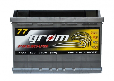 Аккумулятор Grom Premium 77Ah R+ 760A