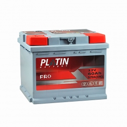 Аккумулятор автомобильный PLATIN PRO MF 6СТ-60 Ah L+ 570 A (EN)