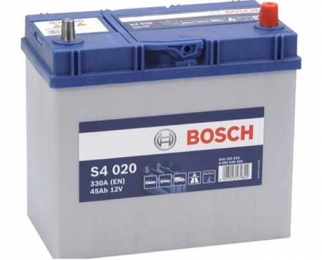 Аккумулятор Bosch S4 020 45AH JR+330A (EN) (Тонкая клемма)