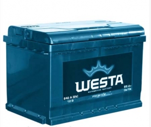  Аккумулятор автомобильный WESTA 65Ah R+ 640A