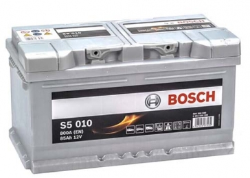 Аккумулятор Bosch S5 010 Silver Plus 85AH R+800A (Низкобазовый)