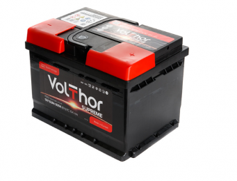  Аккумулятор автомобильный VolThor Supreme, 62 Ah R+ 600A (EN)