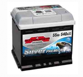 Аккумулятор автомобильный SZNAJDER Silver Premium 6СТ- 55 Ah R+ 540A (EN)
